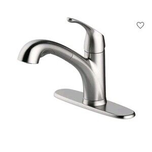 Project Source EVERFIELD Stainless Steel Single Handle Deck-mount Pull-out Chrom